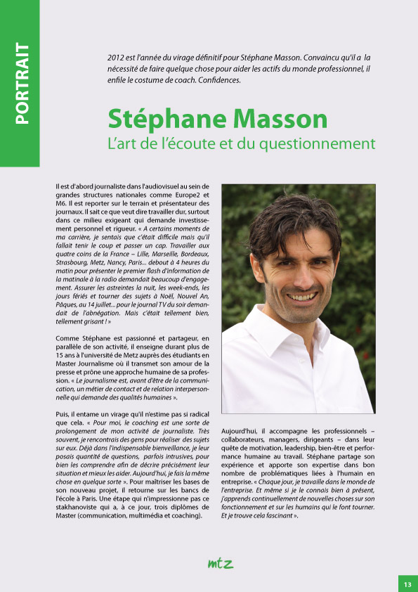 St�phane Masson Coach - L'art de l'�coute et du questionnement